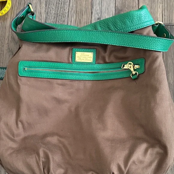 Ralph Lauren saddle bag all leather Kelly Green - Picture 4 of 9